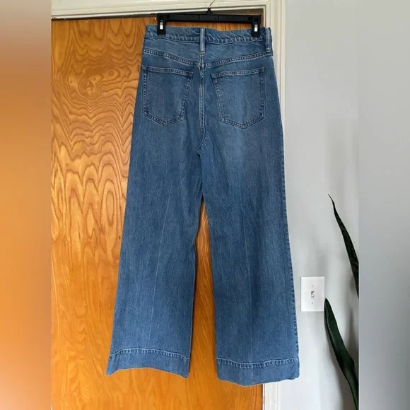 J. Crew Light Blue High-Rise Wide-Leg Jeans - Picture 2 of 9